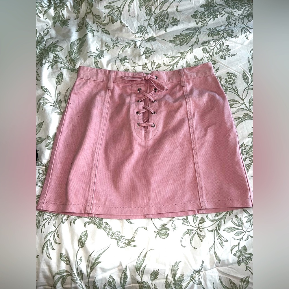 Size large forever 21 pink mini skirt